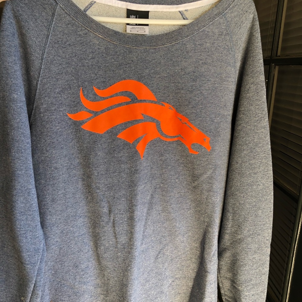 Off the shoulder Broncos Sweatshirt